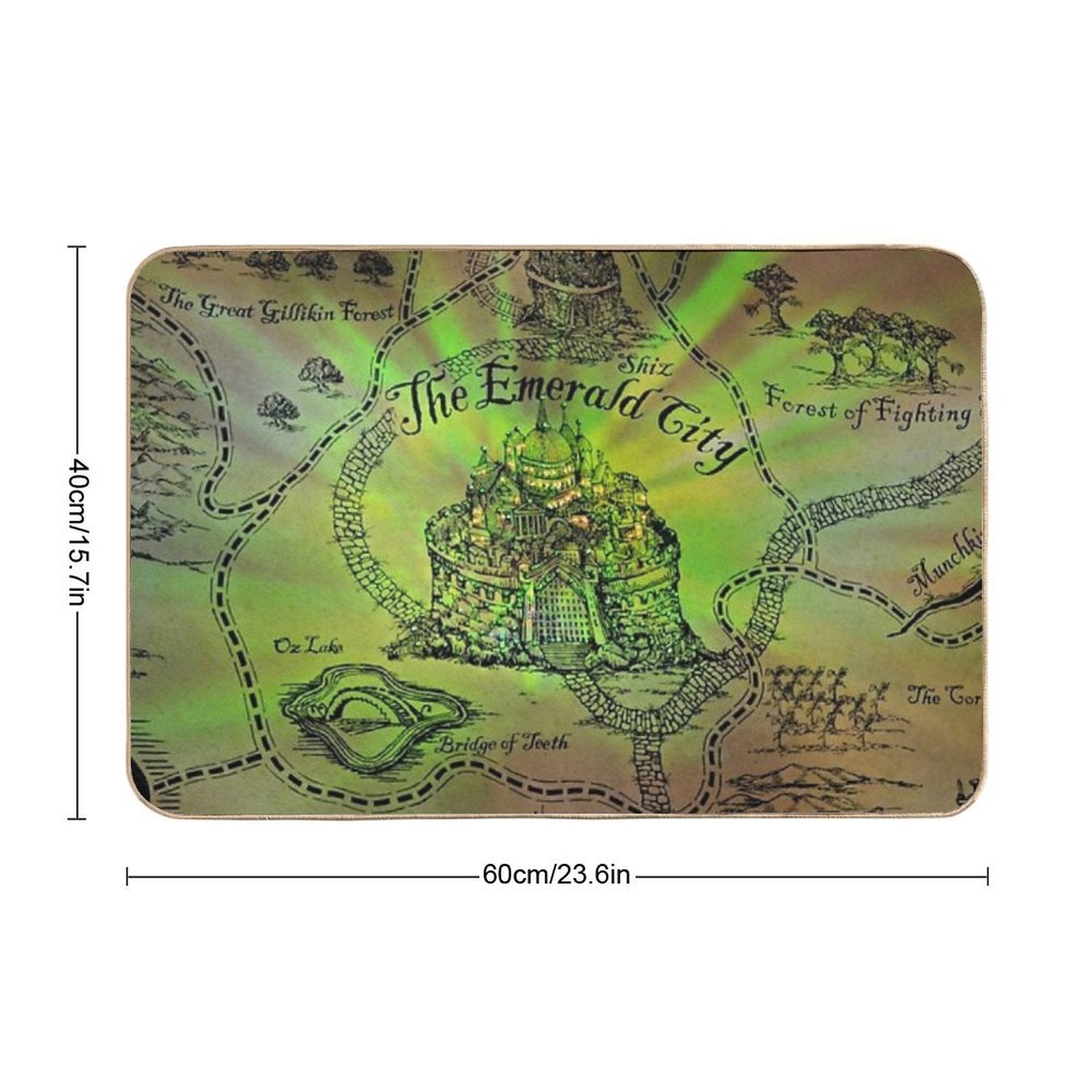 The Emerald City  Long-Lasting Bath Mat