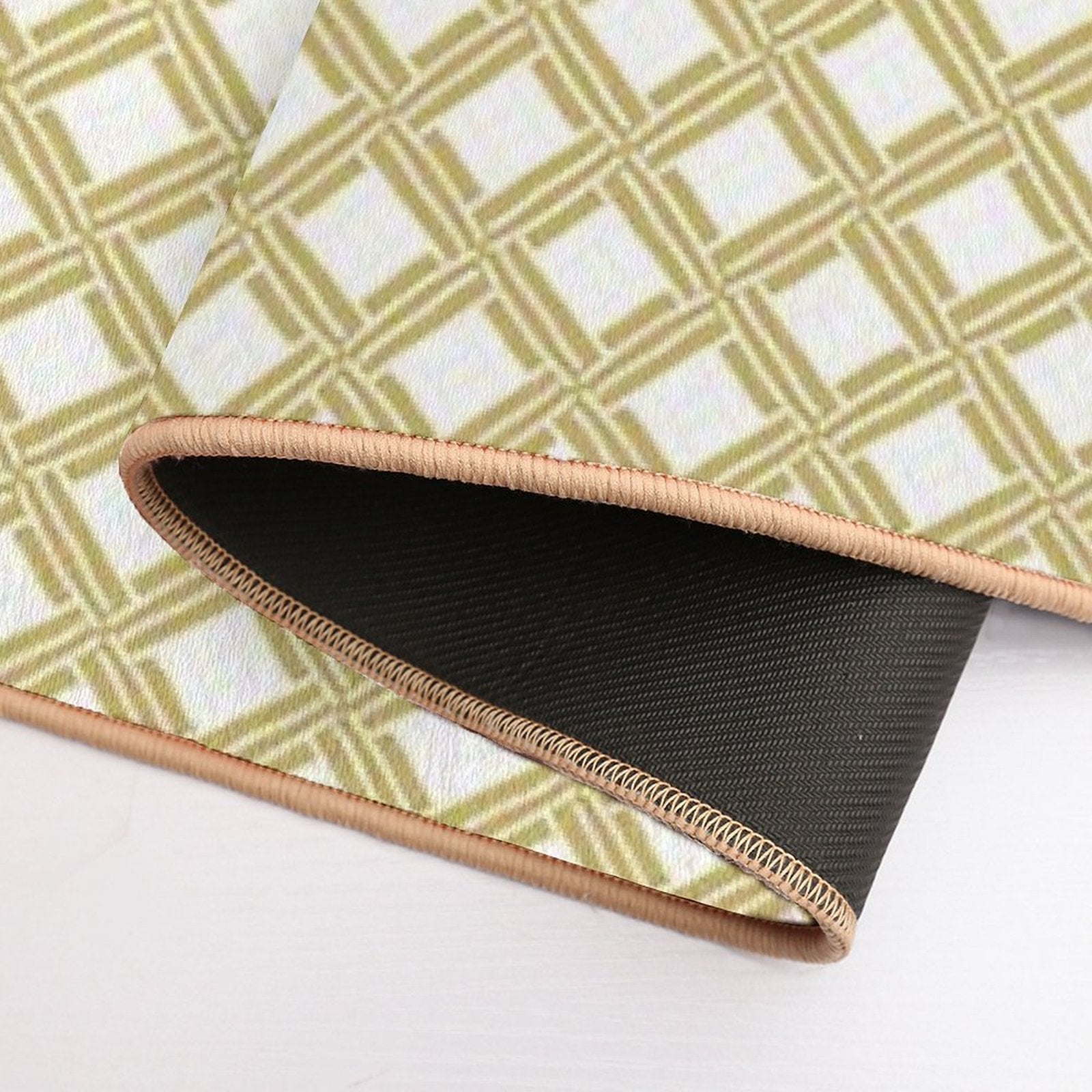 Knit Summer Orange  Eco-Friendly Bath Mat