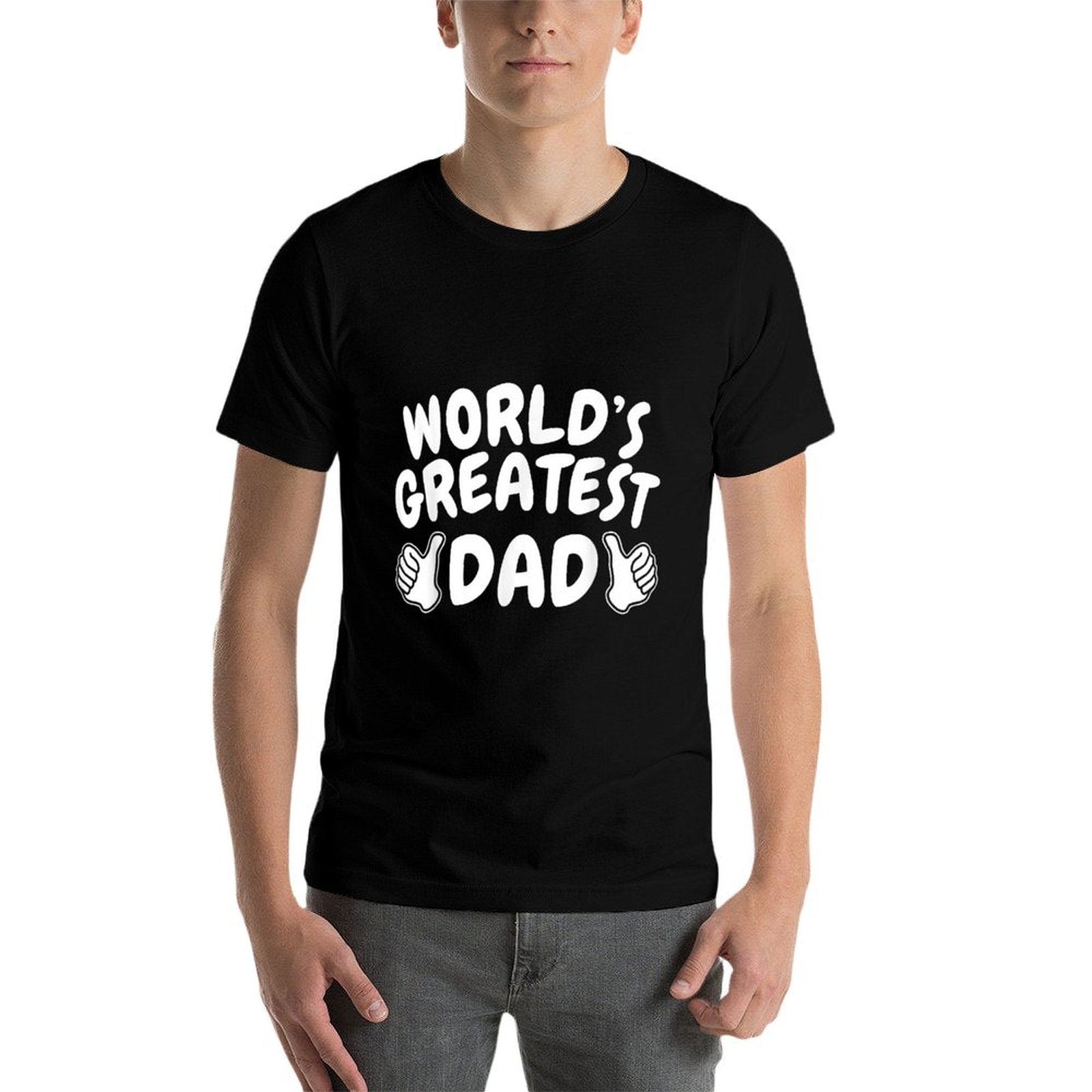 1 Dad Shirt Number 1 Dad Worlds Greatest Dad Tshirt  Soft T-Shirt