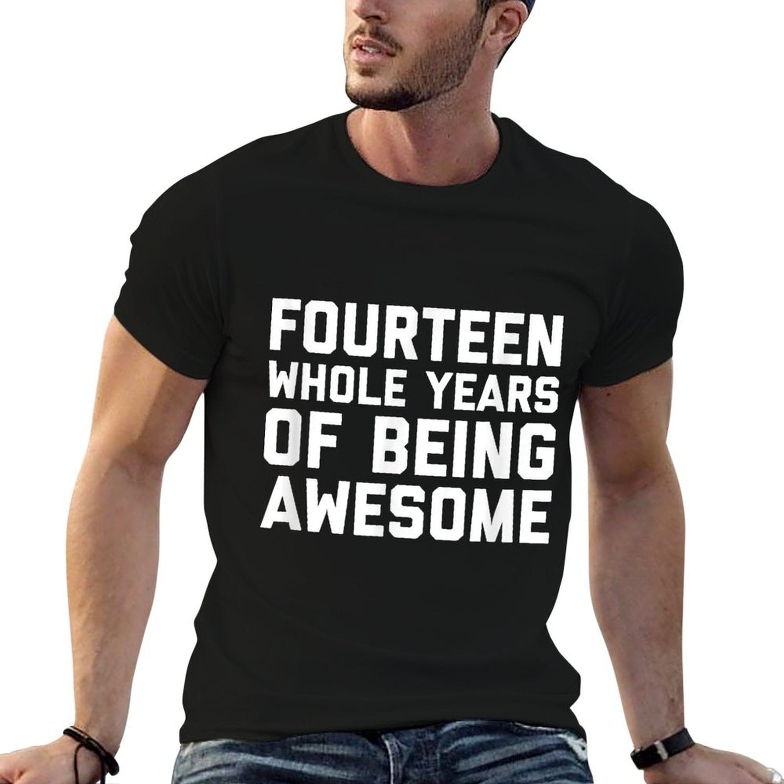14th Birthday Gift Age 14 Year Old Fourteen Boy Girl  Trendy Pattern T-Shirt