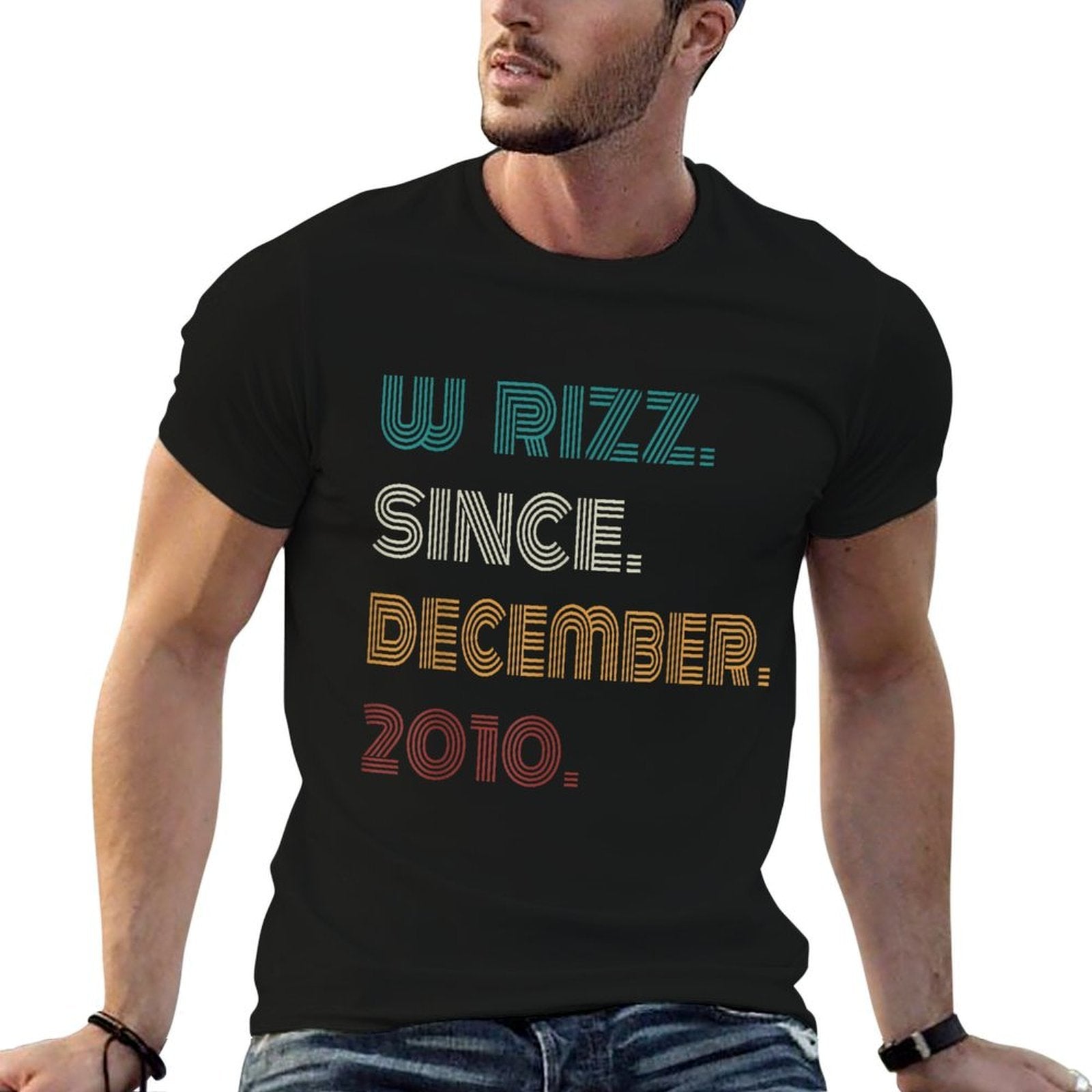 14 Years Old W Rizz Since December 2010 14th Birthday  Lightweight T-Shirt