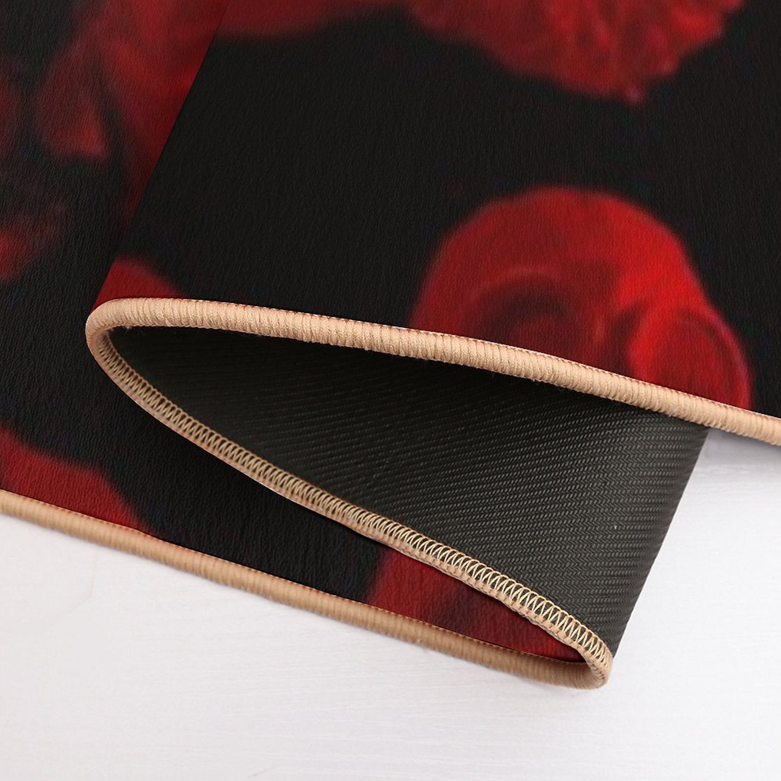 IP-4 Gas Mask Red  Fade-Resistant Bath Mat