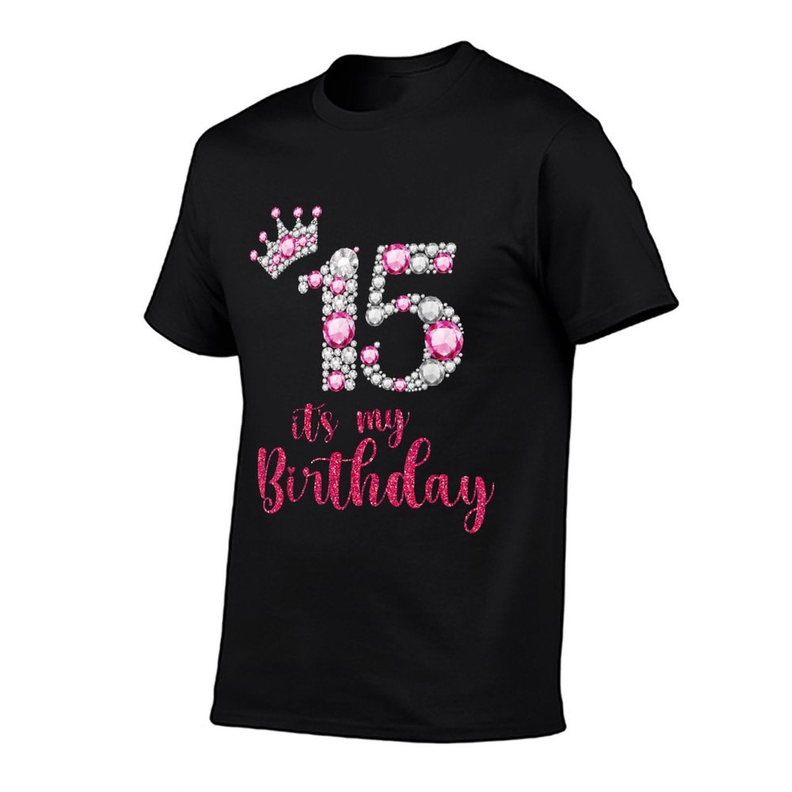 15 It's My Birthday 15th Birthday 15 Years Old Bday  Heathered Texture T-Shirt
