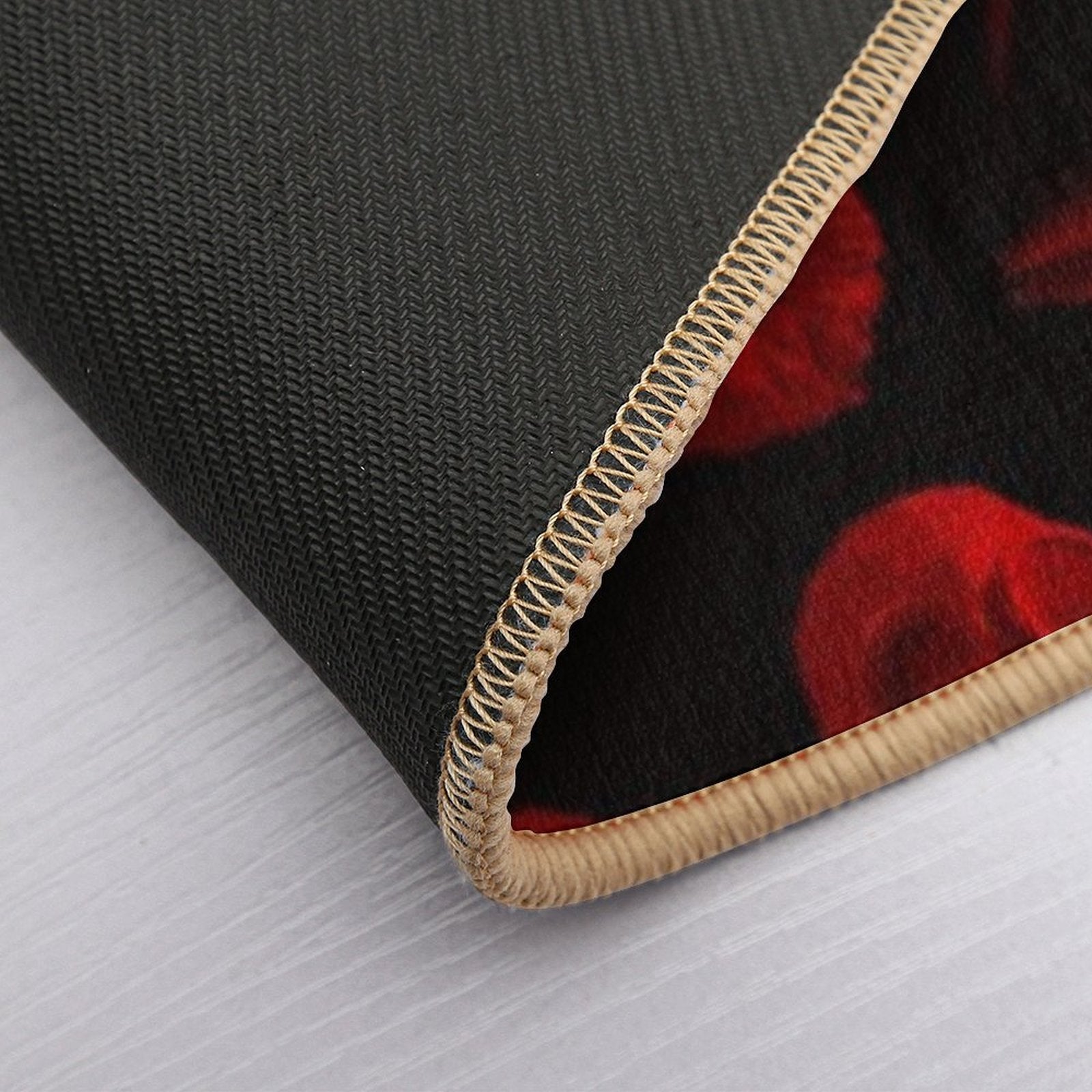 IP-4 Gas Mask Red  Fade-Resistant Bath Mat