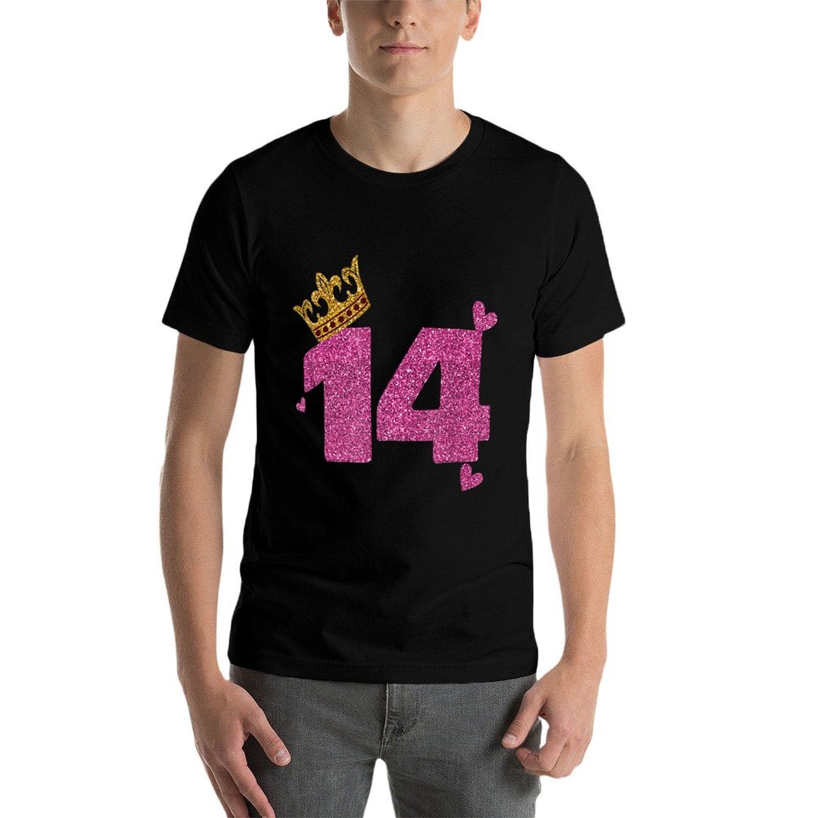 14th Birthday Crown 14 Years Old Bday  Odor-resistant T-Shirt