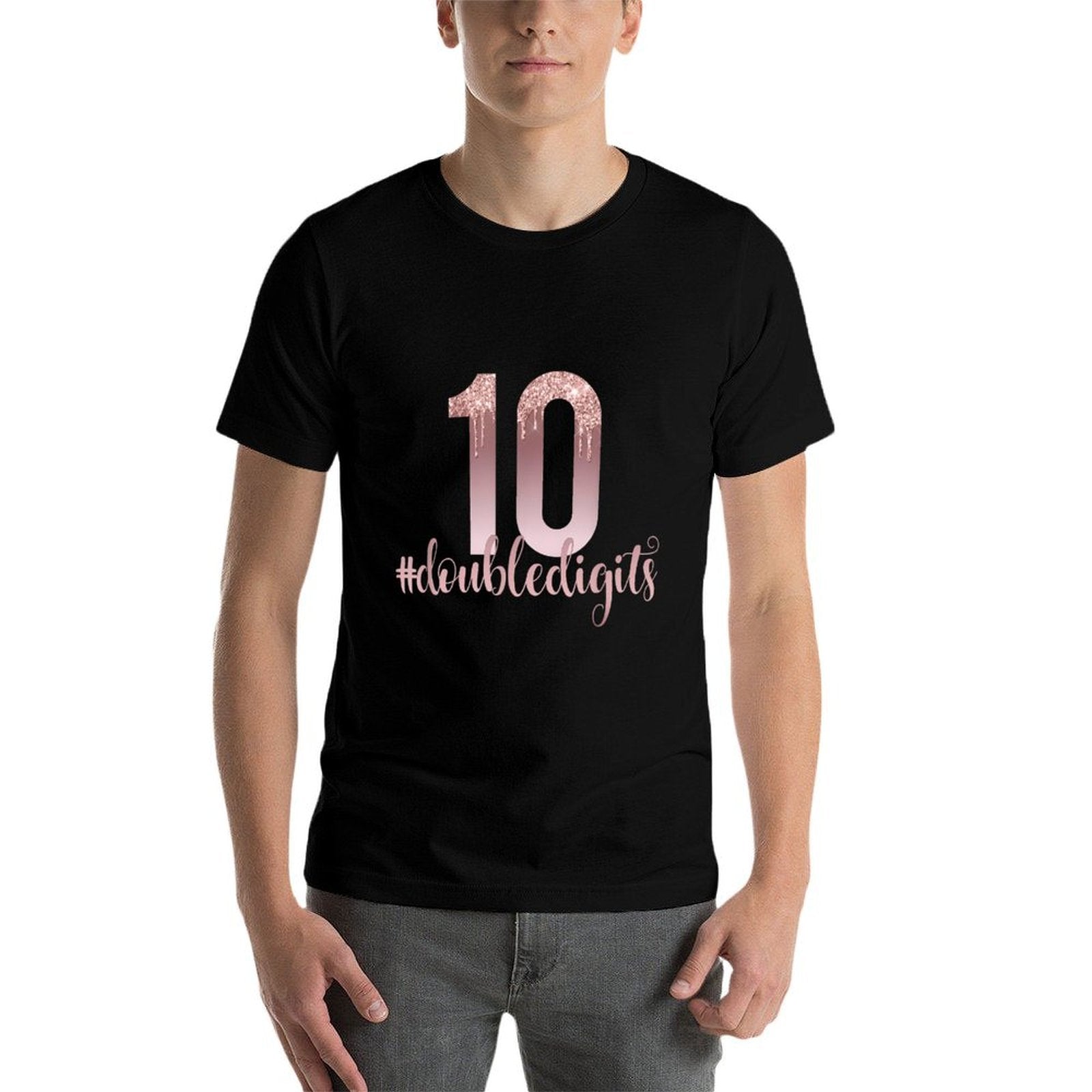 10th Birthday Two Digit Girl Ten Dripping Rose  Classic T-Shirt