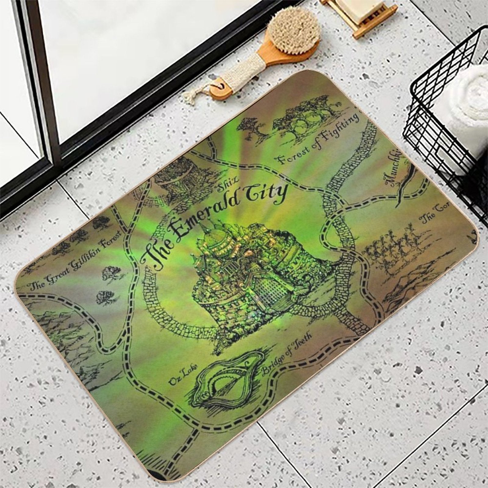 The Emerald City  Long-Lasting Bath Mat