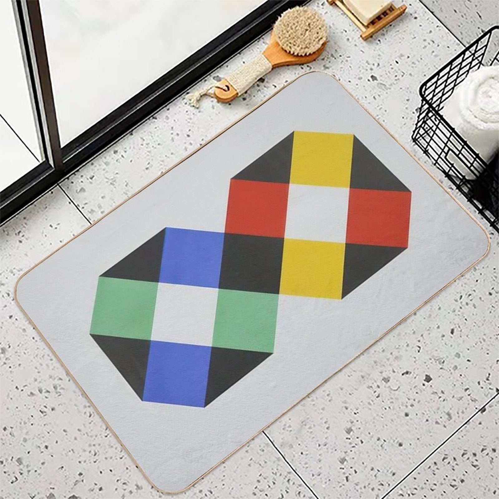 Max Bill  Slip-Resistant Bath Mat