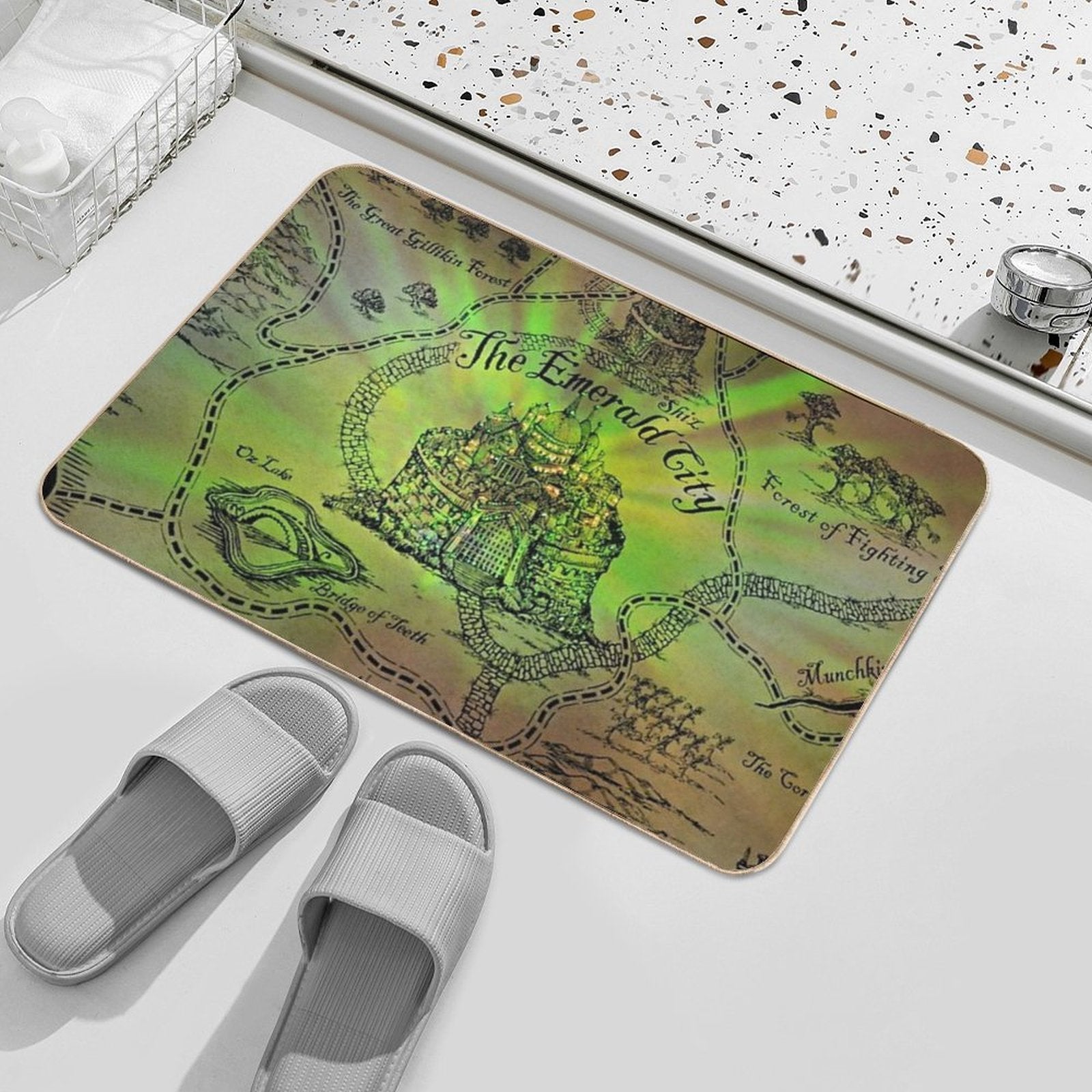 The Emerald City  Long-Lasting Bath Mat