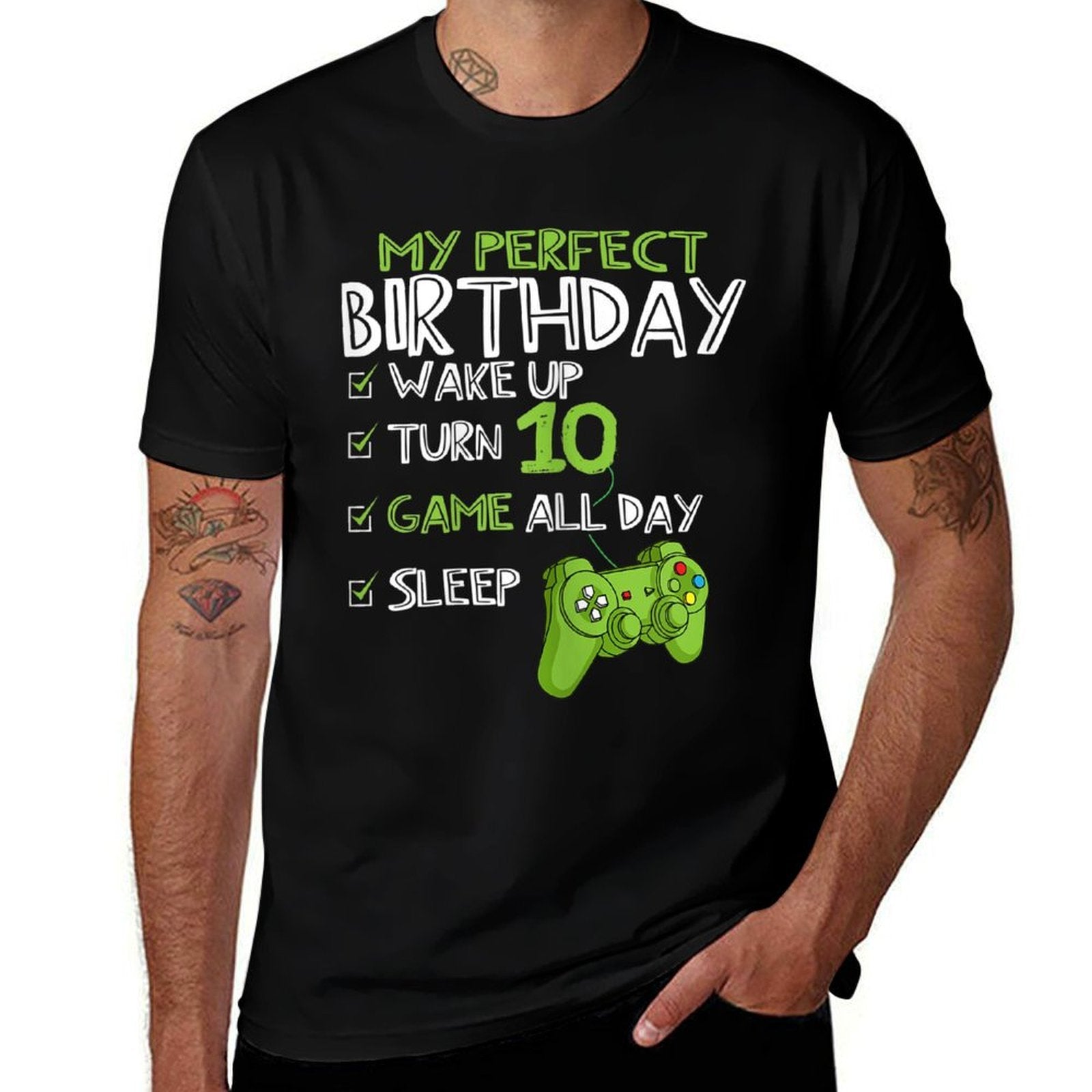 10th Birthday Gaming 10 Years Old Perfect Gamer Gift Boys  Affordable Price T-Shirt