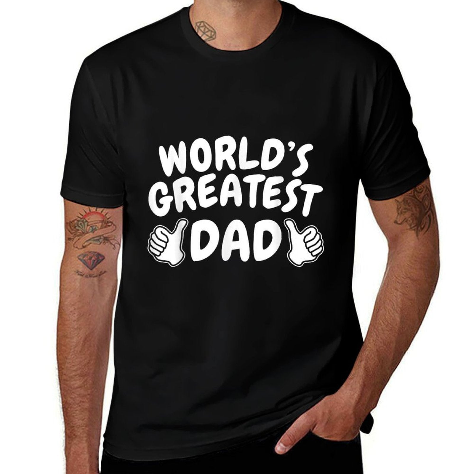 1 Dad Shirt Number 1 Dad Worlds Greatest Dad Tshirt  Soft T-Shirt