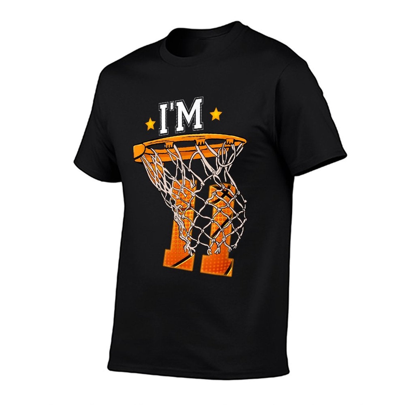 11th Birthday Basketball I'm 11 Boy Girl 11th Birthday  Polyester Blend T-Shirt