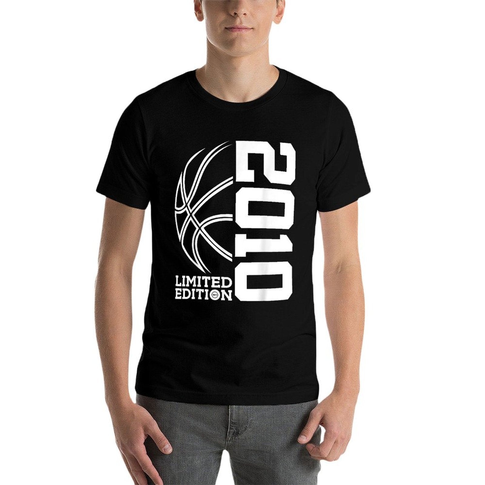 15th BIRTHDAY BASKETBALL LIMITED EDITION 2010  Ribbed Collar T-Shirt