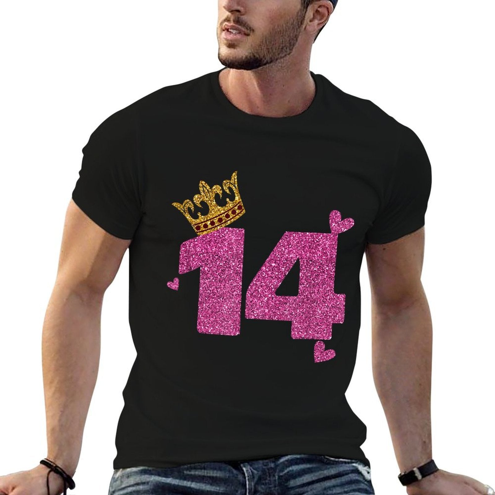 14th Birthday Crown 14 Years Old Bday  Odor-resistant T-Shirt