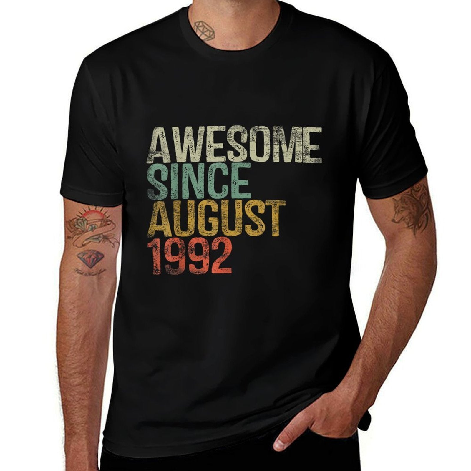 30th Birthday Gifts Awesome Since August 1992 30 Year Old Comfortable T-Shirt