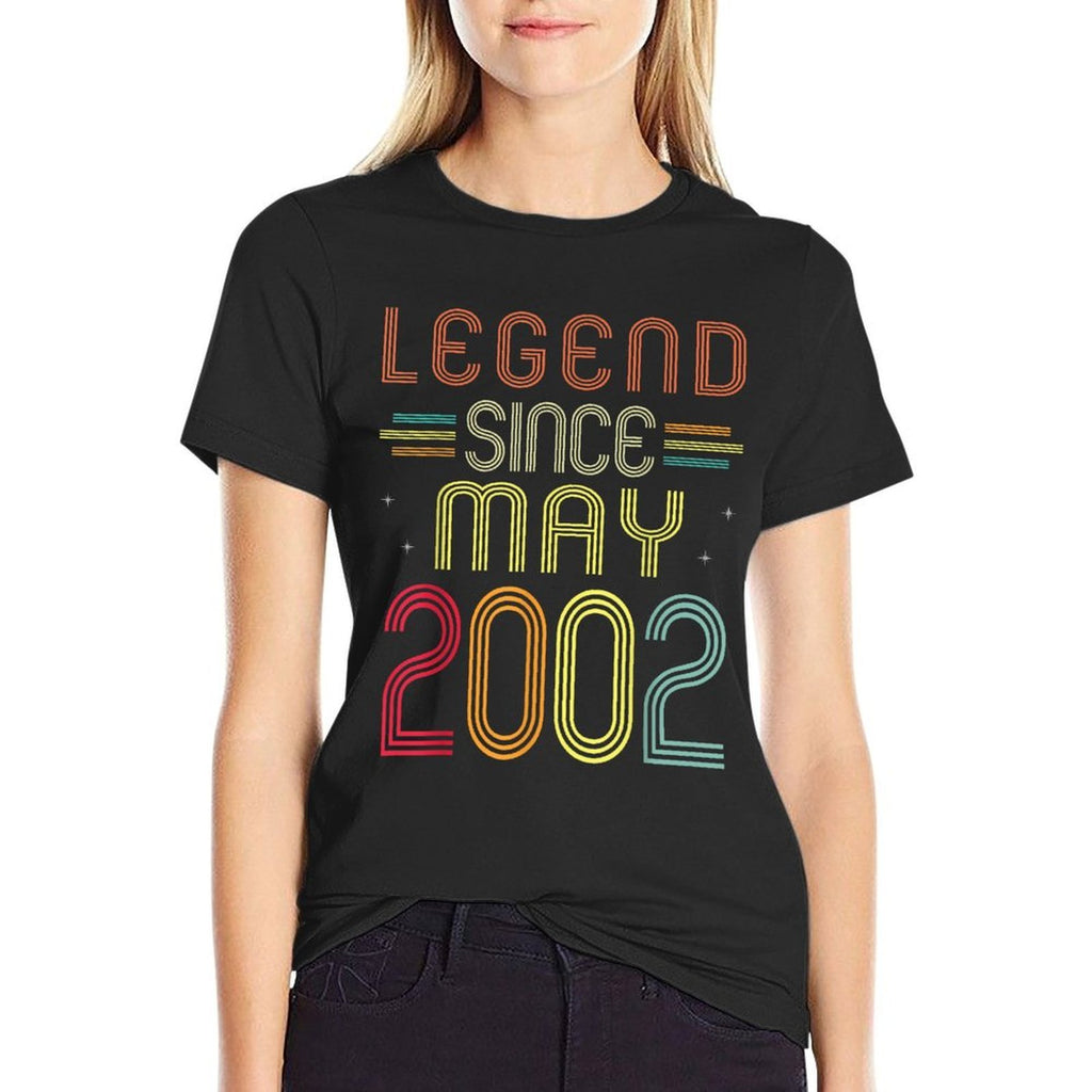 21 Years Old Gifts - Legend Since May 2002 21st Birthday  Moisture-wicking T-Shirt