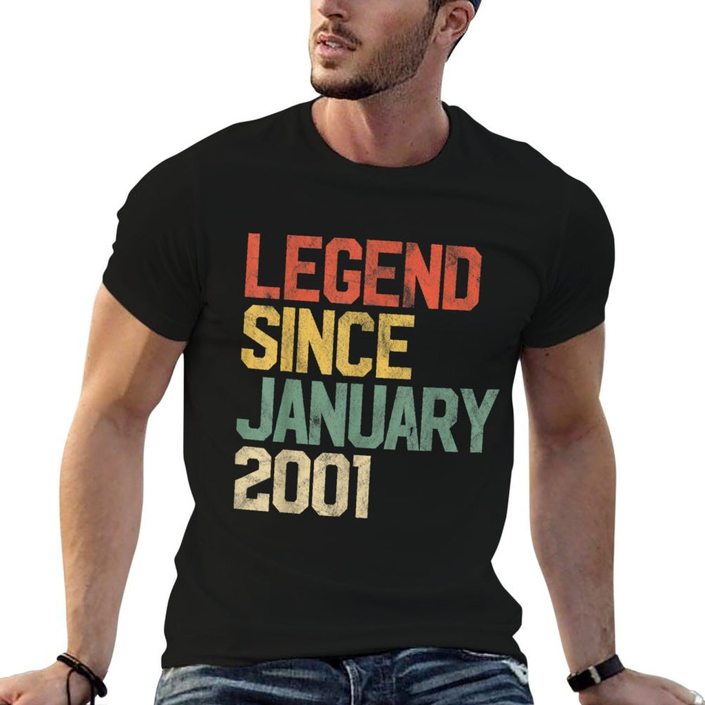 21 Year Old Gifts Legend Since January 2001 21st Birthday  Moisture-wicking T-Shirt