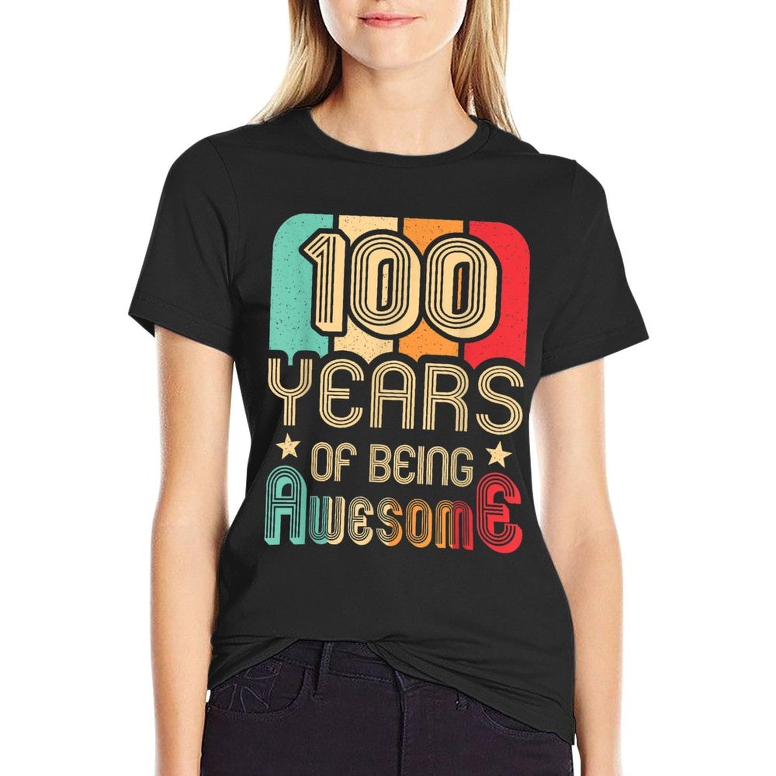 100 Years Of Being Awesome 100 Years Old 100th Birthday  Breathable T-Shirt