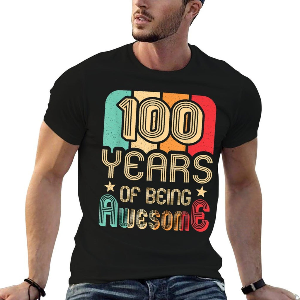 100 Years Of Being Awesome 100 Years Old 100th Birthday  Breathable T-Shirt