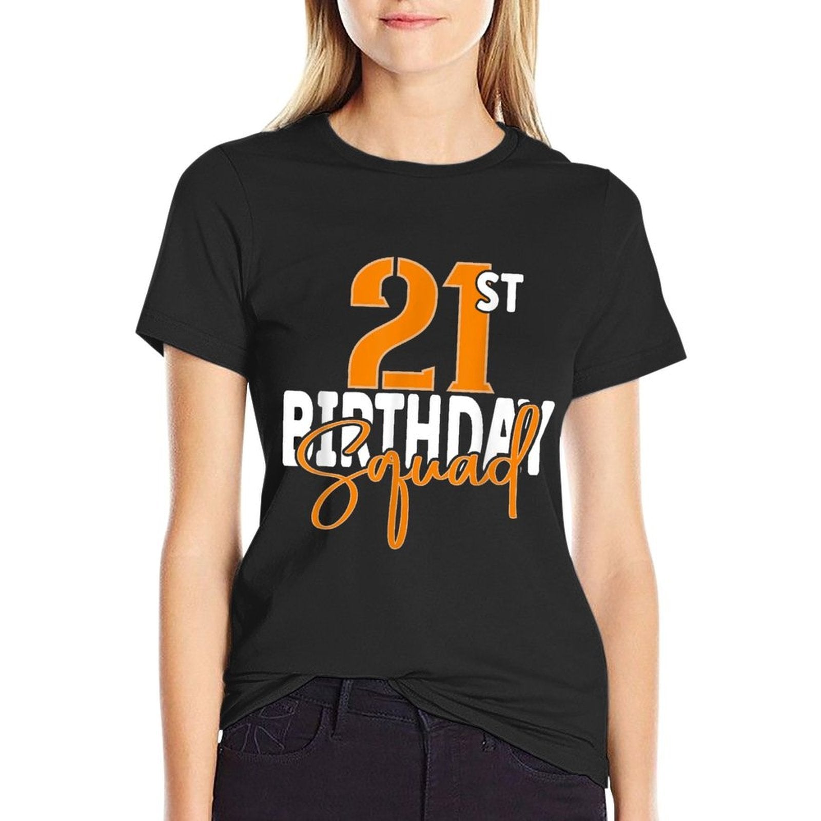 21st Birthday Squad Family Matching Group  Affordable Price T-Shirt