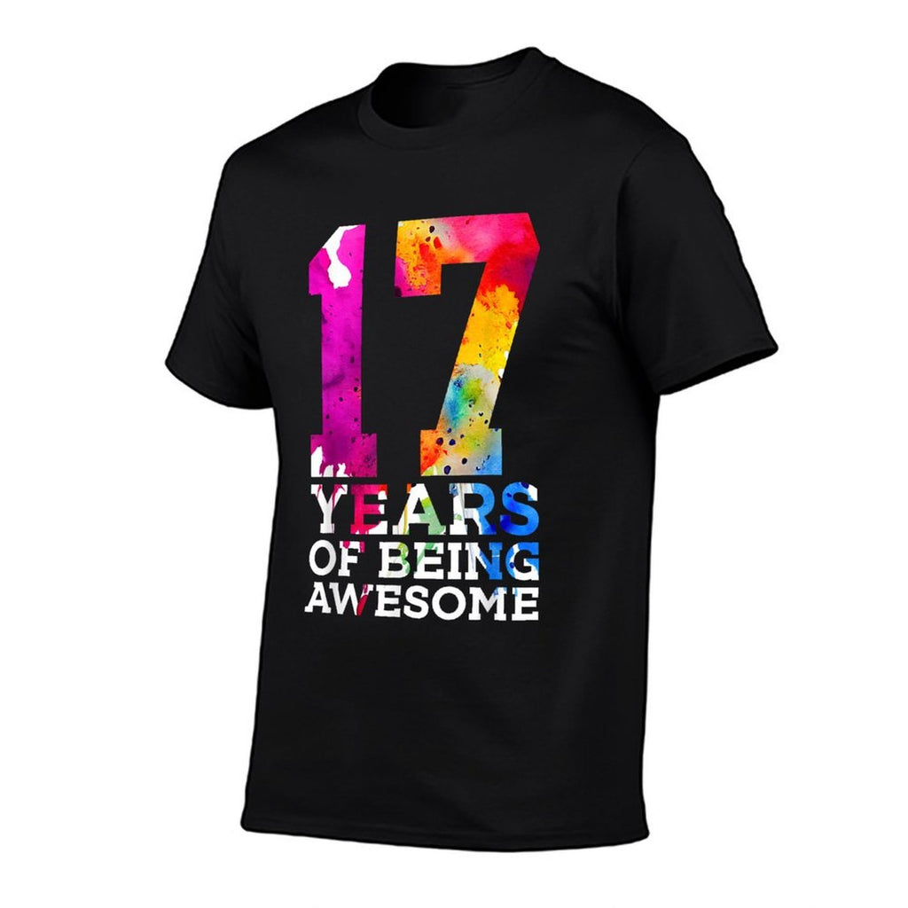 17 YEARS OF BEING AWESOME 17TH BIRTHDAY  Slim-fit Cut T-Shirt