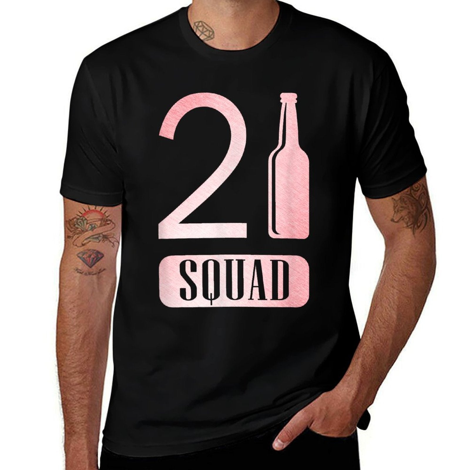 21st Squad Pink Birthday Funny Gift T  Soft T-Shirt