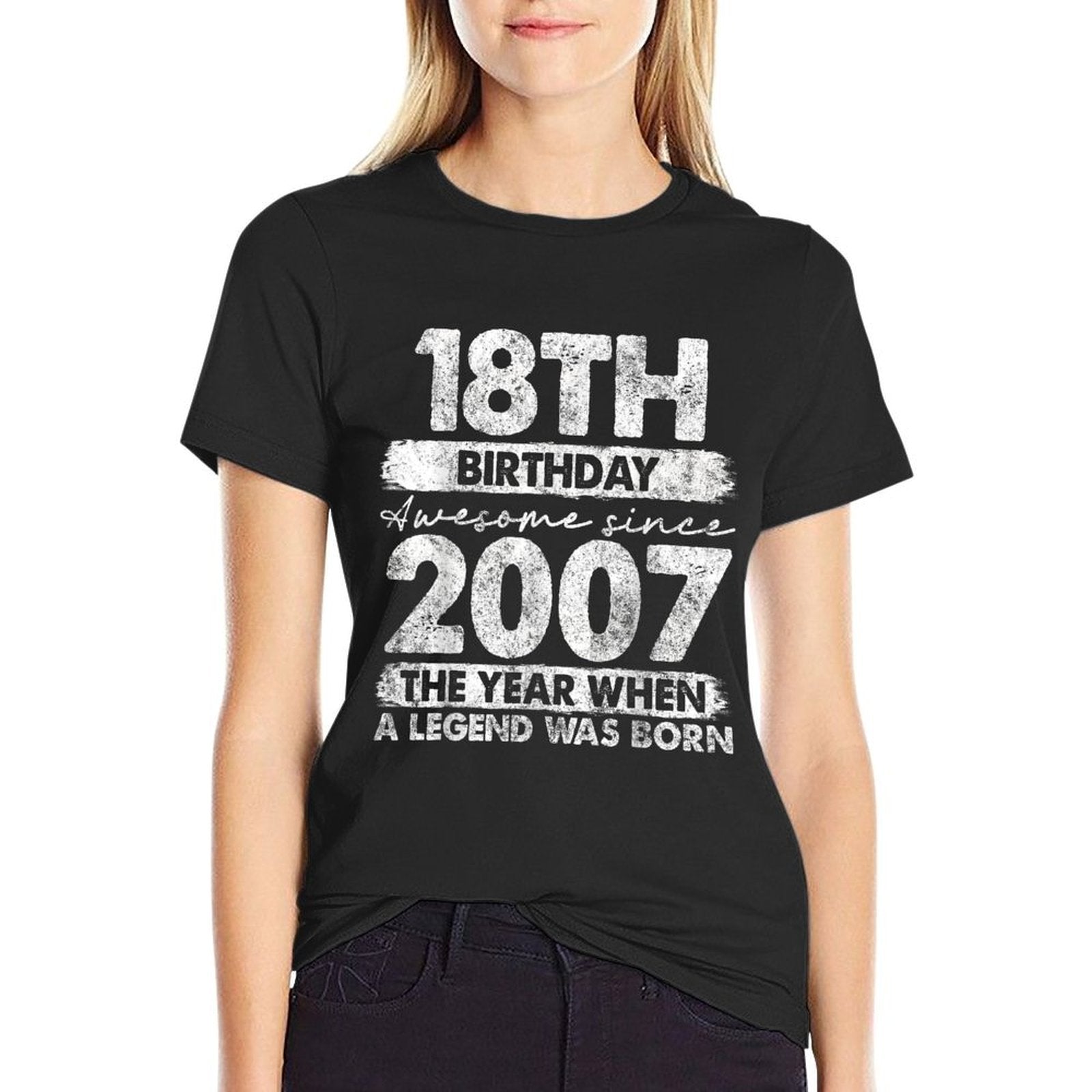 18 Year Old Gifts Vintage 2007 Limited Edition 18th Birthday  Moisture-wicking T-Shirt