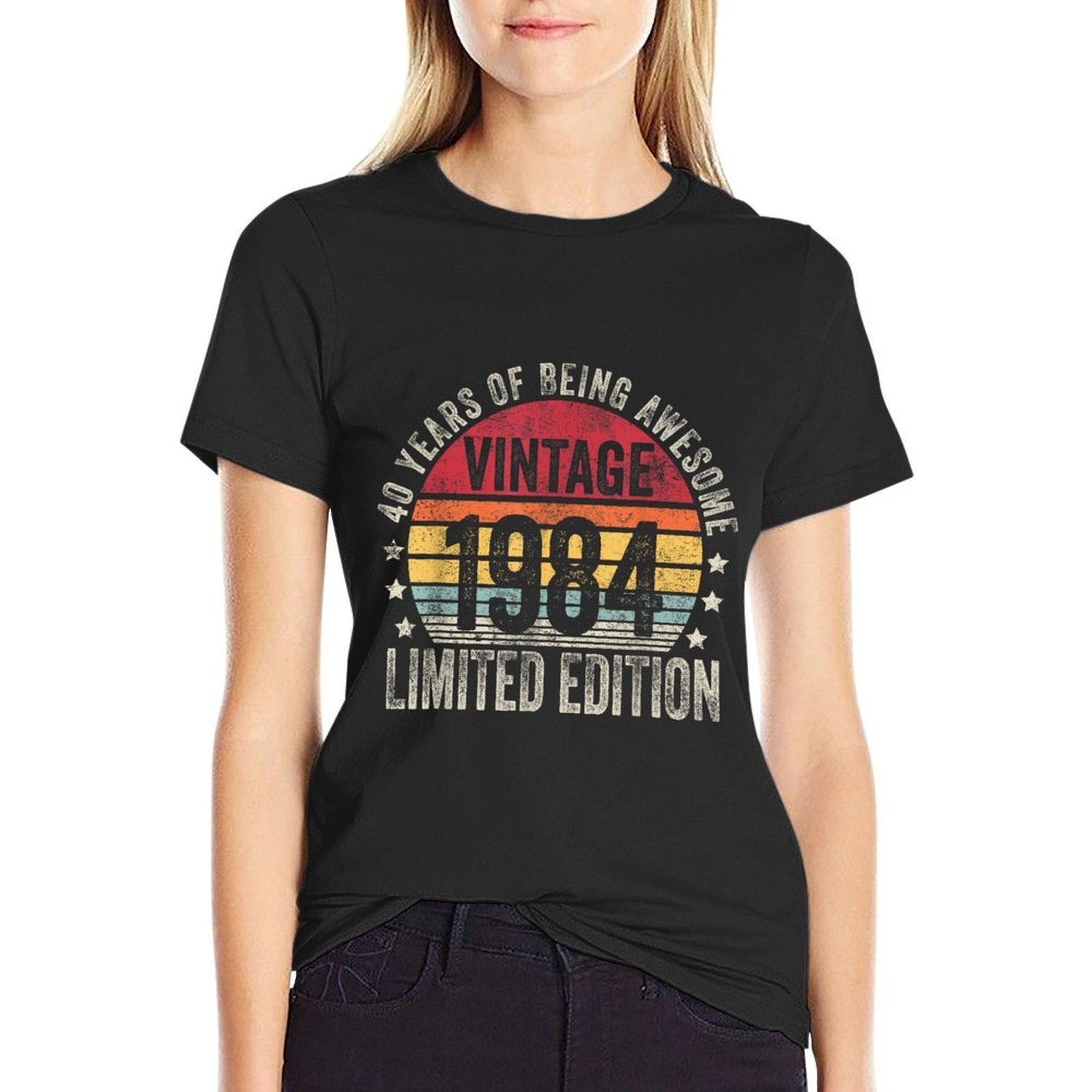 40 Year Old Gifts Vintage 1984 Limited Edition 40th Birthday  High-quality Stitching T-Shirt