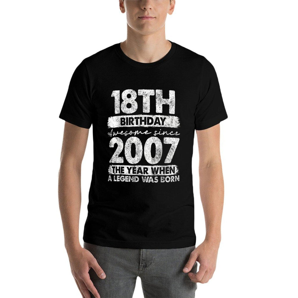 18 Year Old Gifts Vintage 2007 Limited Edition 18th Birthday  Moisture-wicking T-Shirt