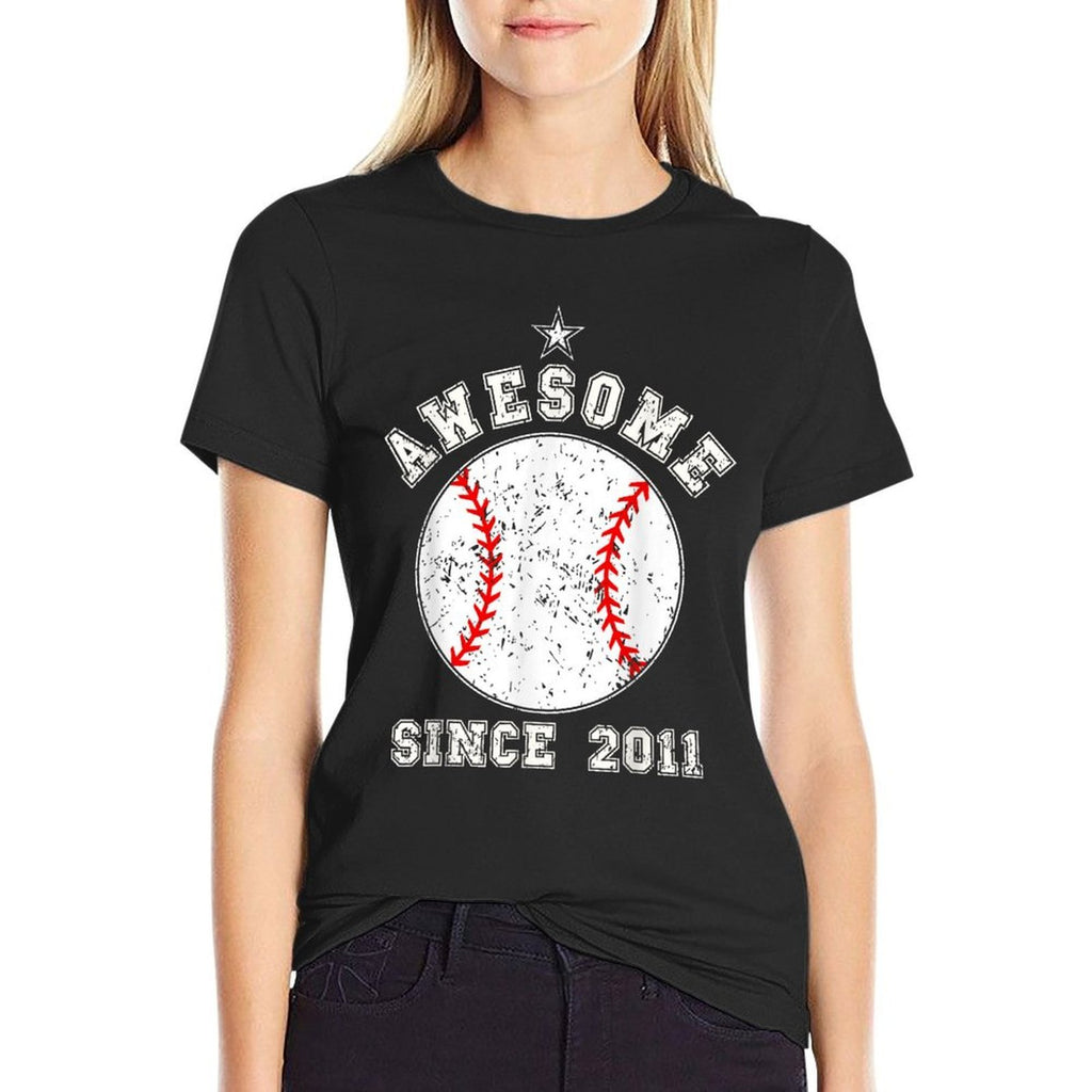 14 Year Old Boy Baseball Awesome Since 2011 14th Birthday  Odor-resistant T-Shirt