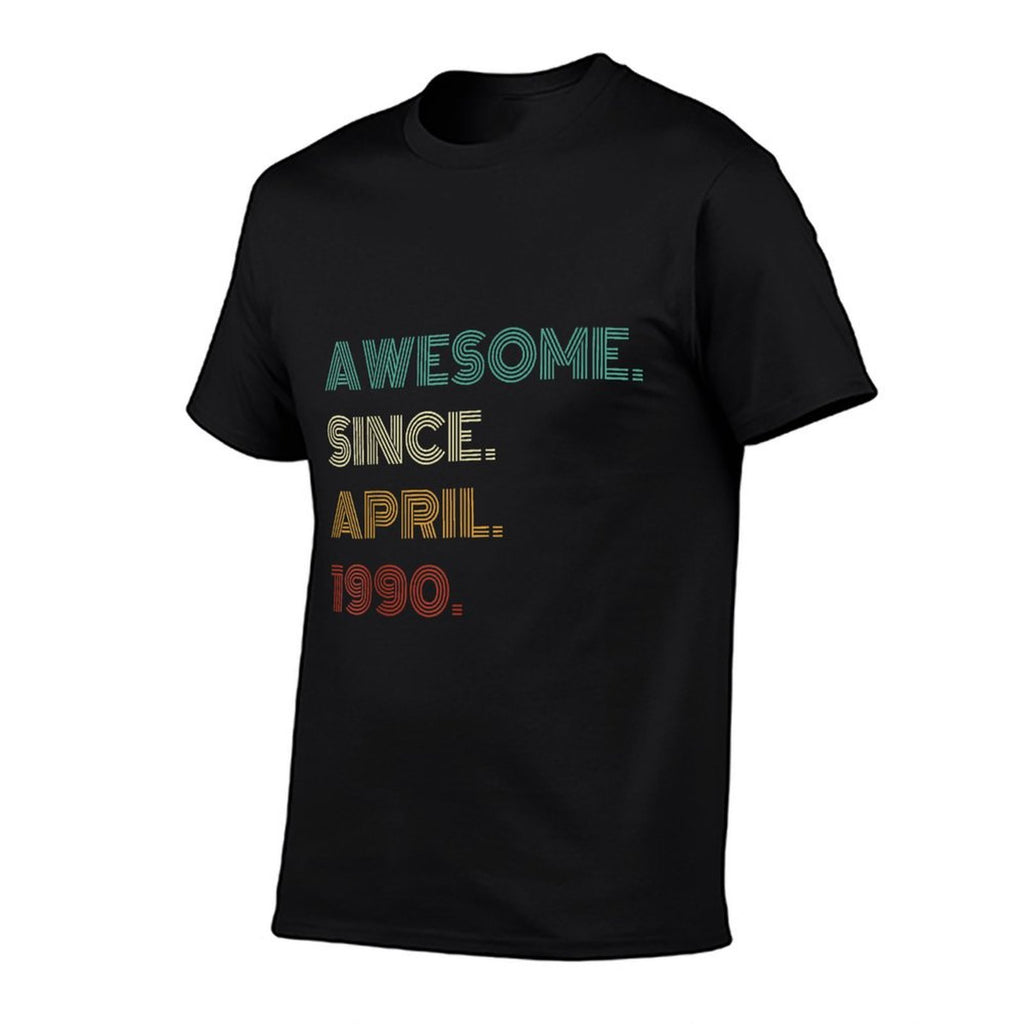 35 Years Old Awesome Since April 1990 35th Birthday  Quick-drying T-Shirt