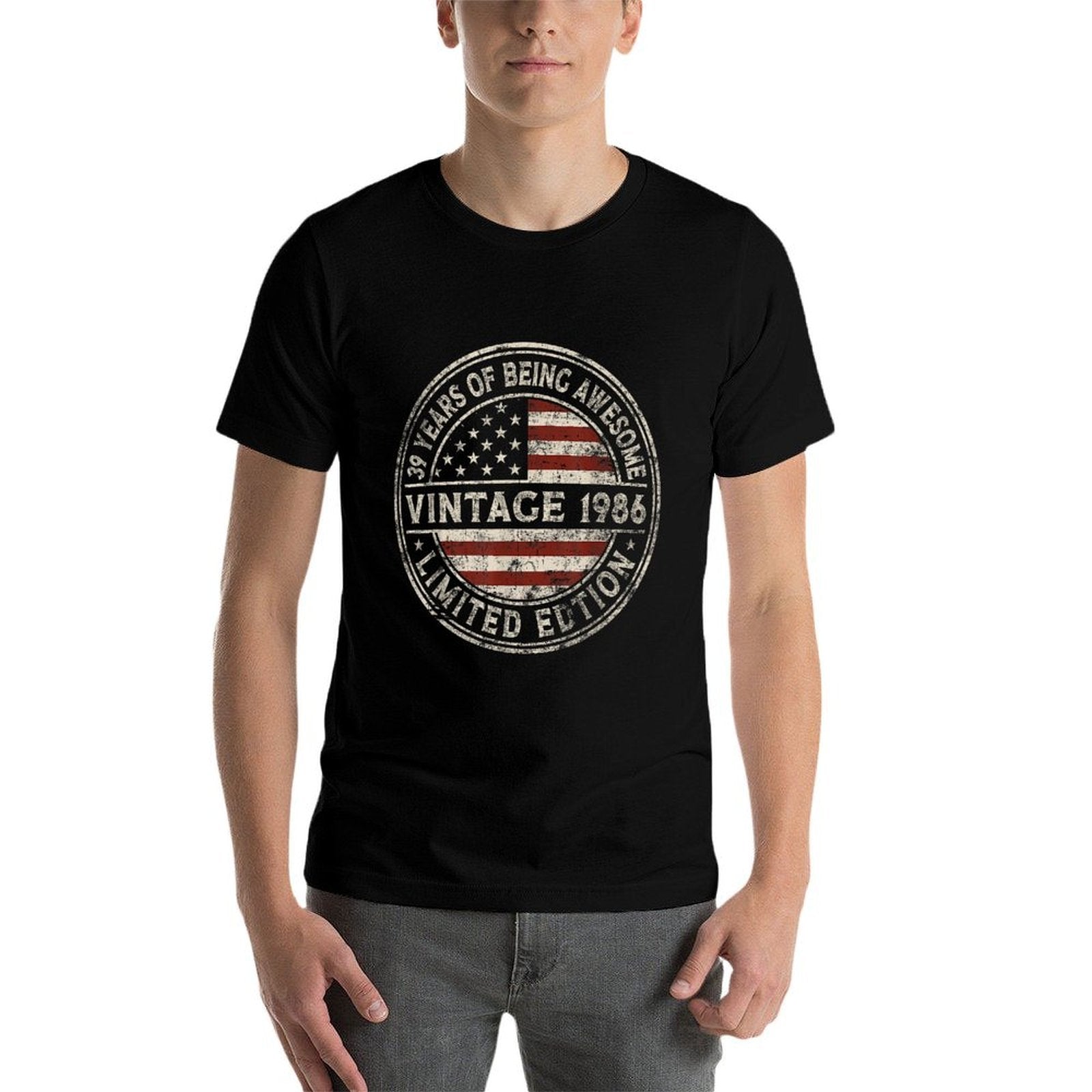 39th Birthday Vintage 1986 Limited Edition American  Breathable T-Shirt