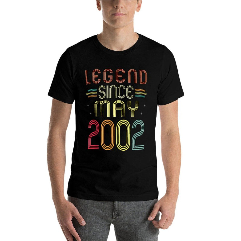 21 Years Old Gifts - Legend Since May 2002 21st Birthday  Moisture-wicking T-Shirt