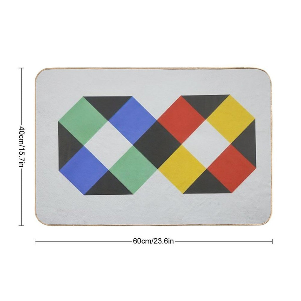 Max Bill  Slip-Resistant Bath Mat