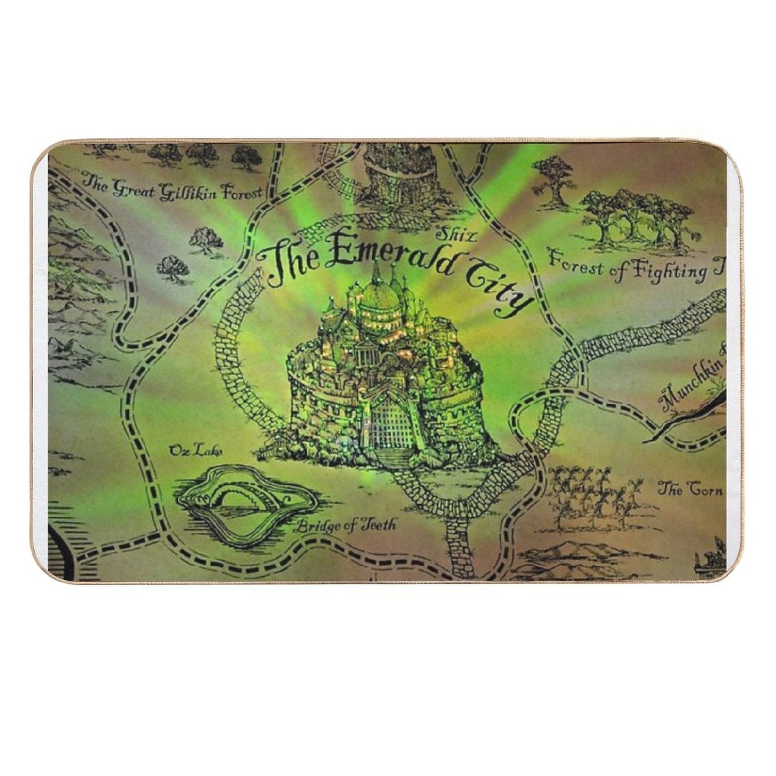 The Emerald City  Long-Lasting Bath Mat
