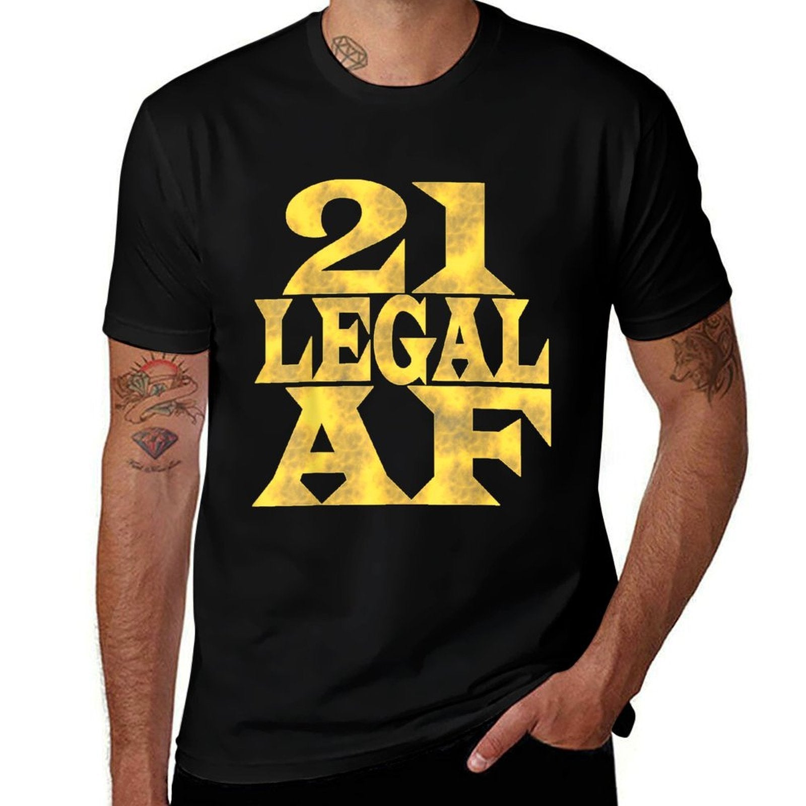 21 Legal AF 21st Birthday  Polyester Blend T-Shirt