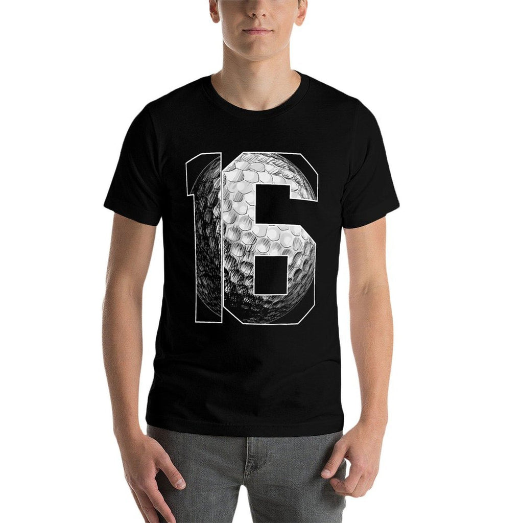 16th Birthday Boy Golf Player Golf 16 Years Old  Easy-care T-Shirt