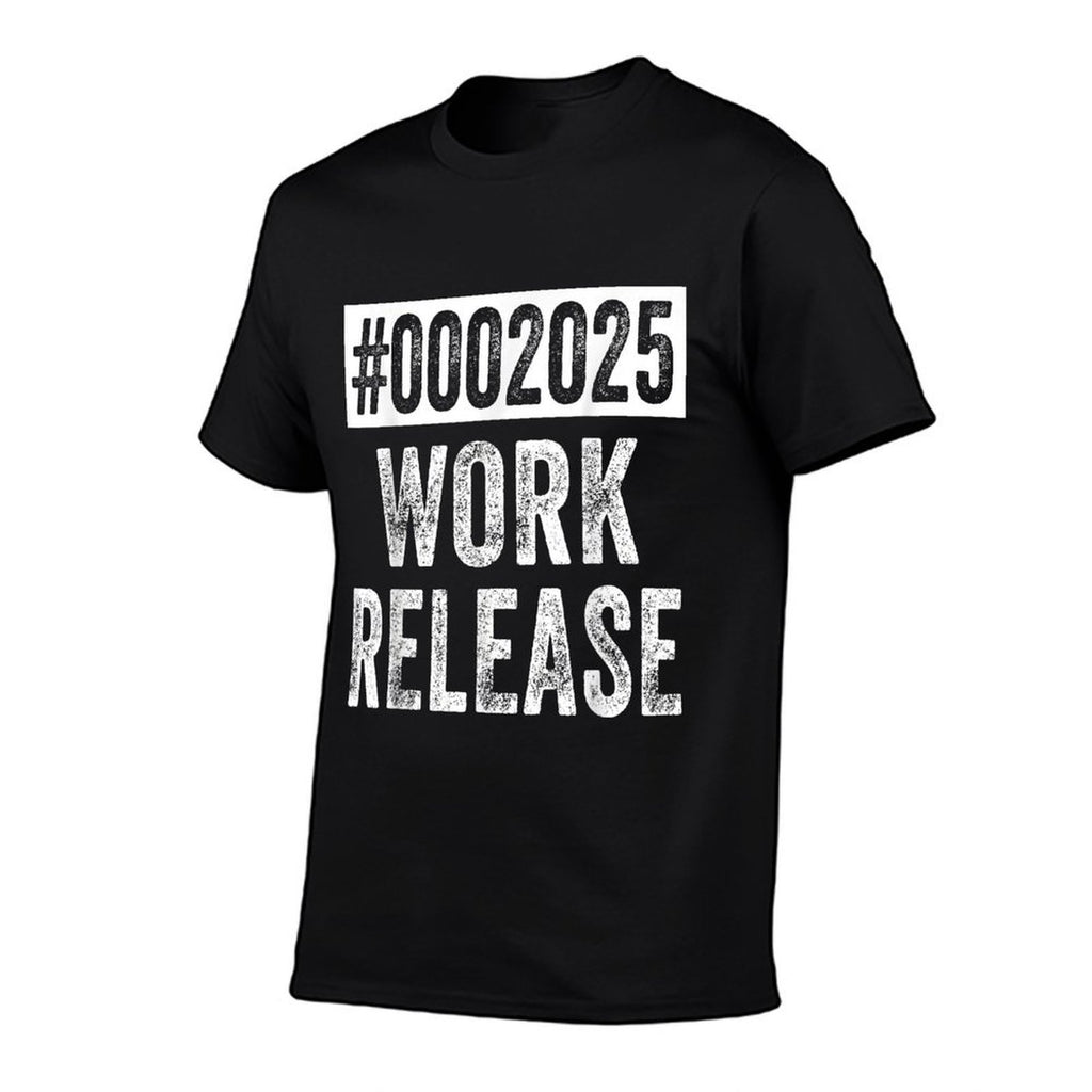 2025 Work Release Funny Retirement 2025 Retired Men Women  Heathered Texture T-Shirt