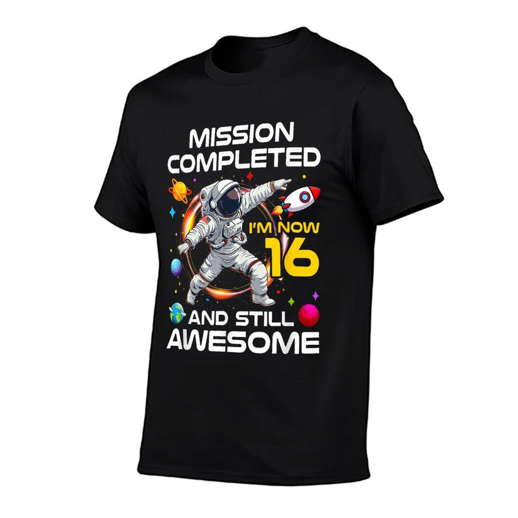 16Th Birthday Astronaut 16 Years Old Outer Space Birthday  Quick-drying T-Shirt