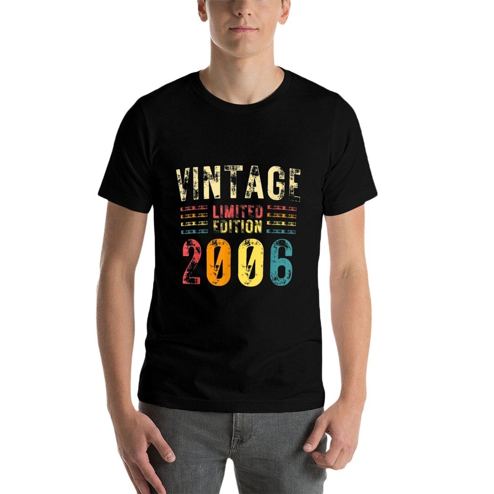 17 Year Old Gifts Vintage 2006 Limited Edition 17th Birthday  Oversized Silhouette T-Shirt