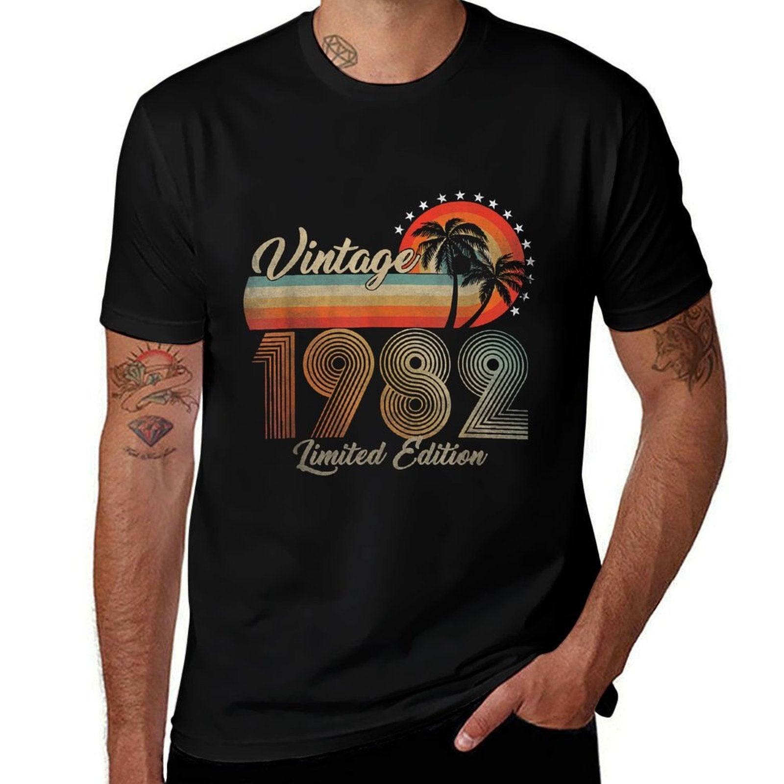 40 Year Old Gifts 40th Birthday Vintage 1982 Limited Edition  Cotton T-Shirt