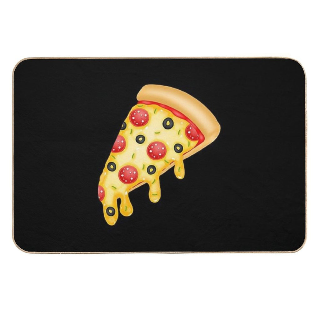 Pizza  Slip-Resistant Bath Mat