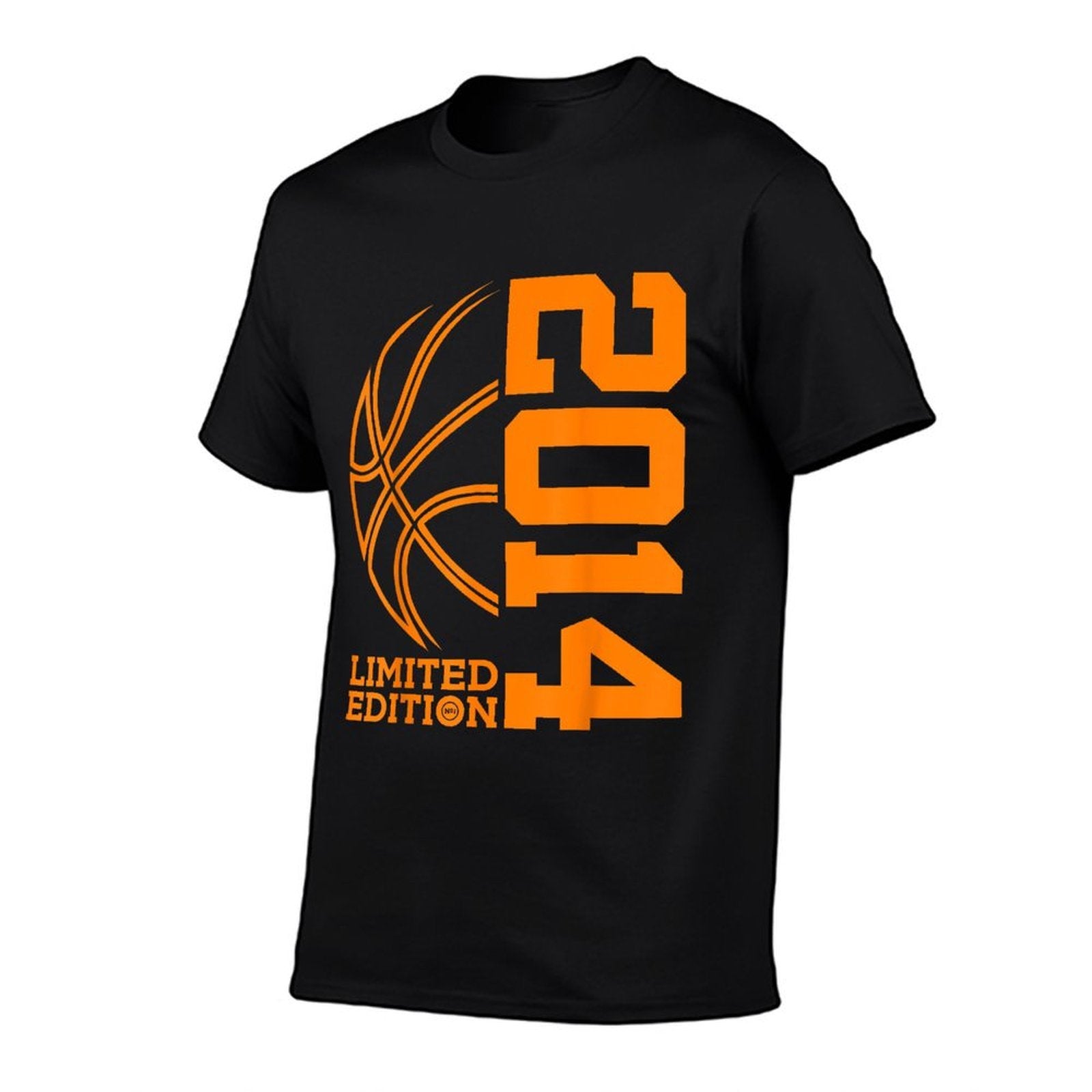 11th BIRTHDAY BASKETBALL LIMITED EDITION 2014  Ribbed Collar T-Shirt