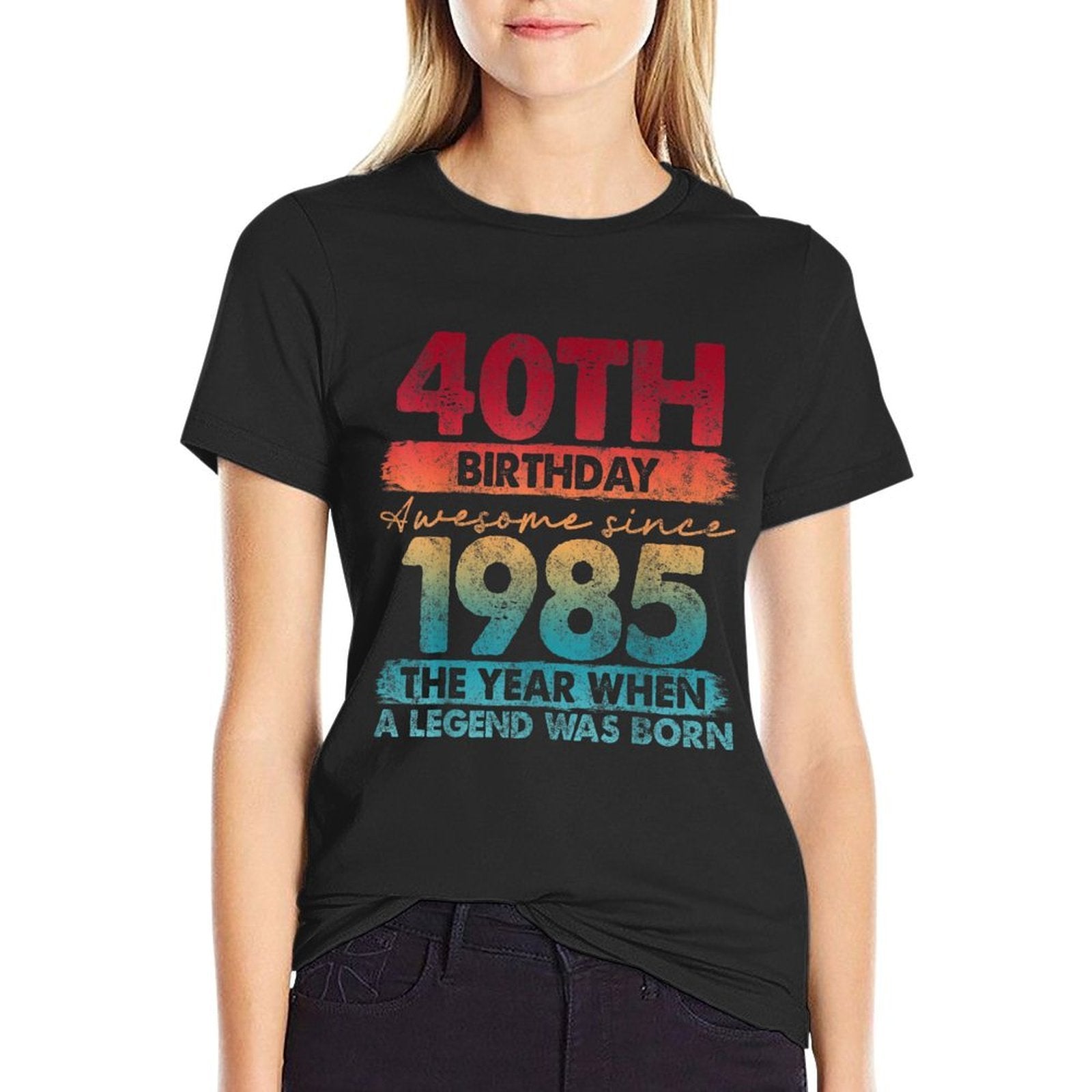 40 Year Old Gifts Vintage 1985 Limited Edition 40th Birthday  Wrinkle-resistant T-Shirt