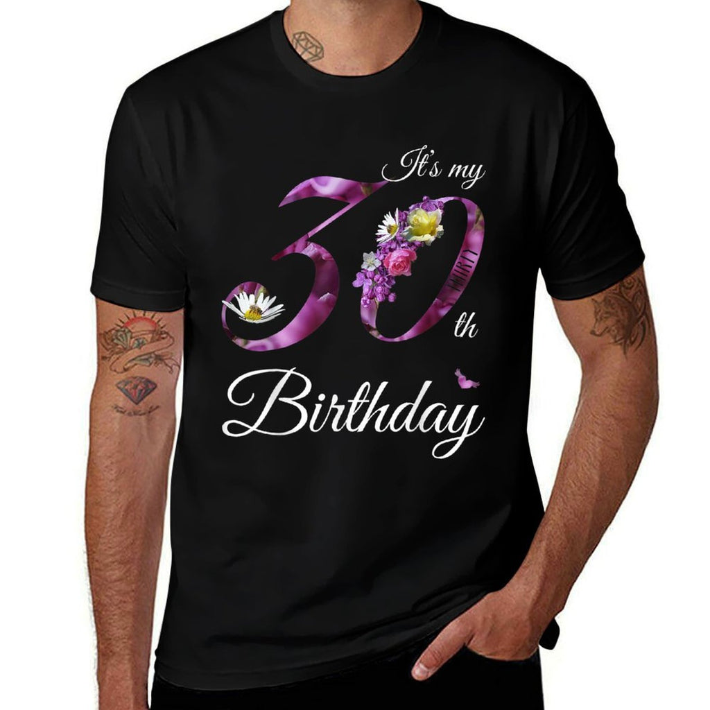 30 Year Old Floral 1992 It's My 30th Birthday Gift  Slim-fit Cut T-Shirt