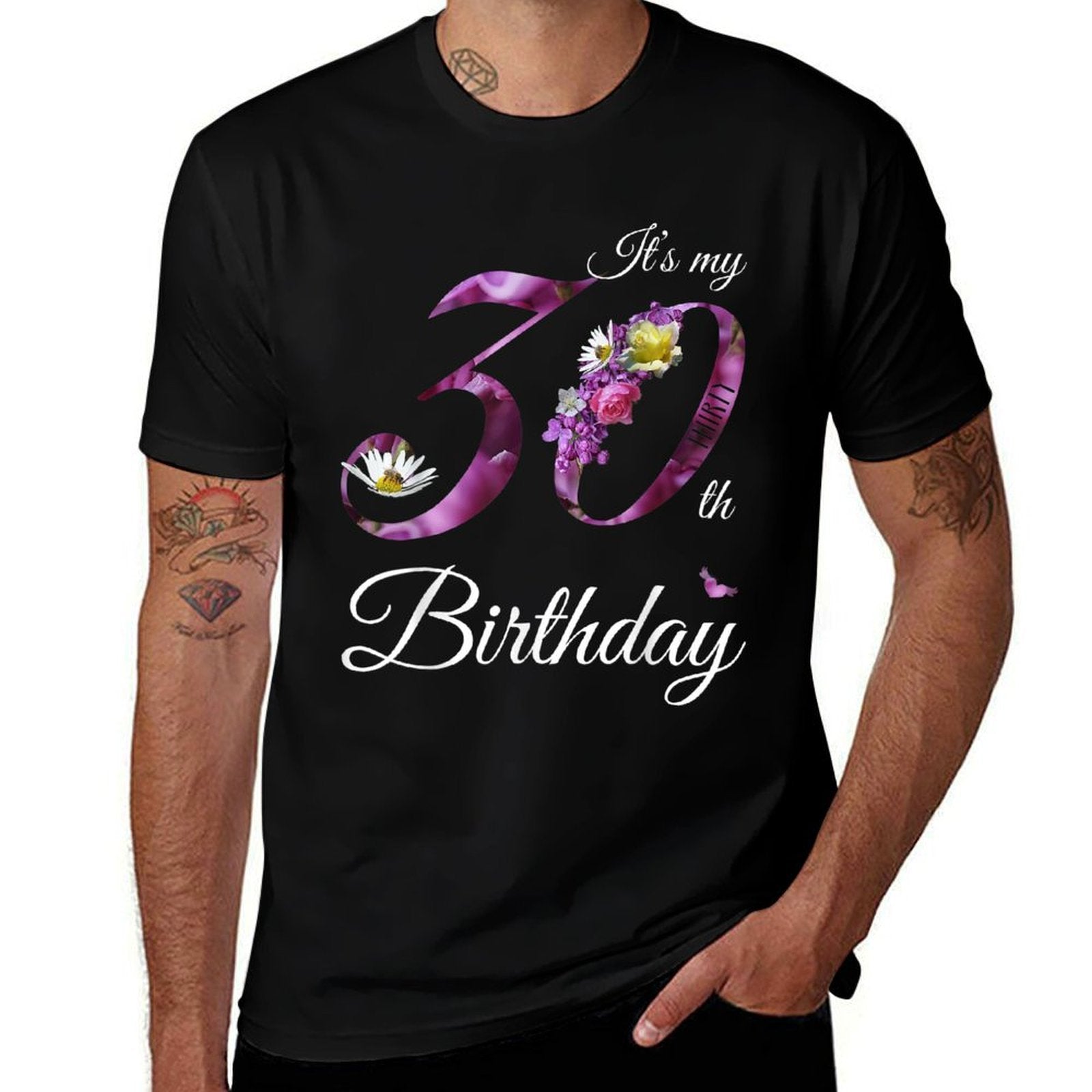 30 Year Old Floral 1992 It's My 30th Birthday Gift  Slim-fit Cut T-Shirt