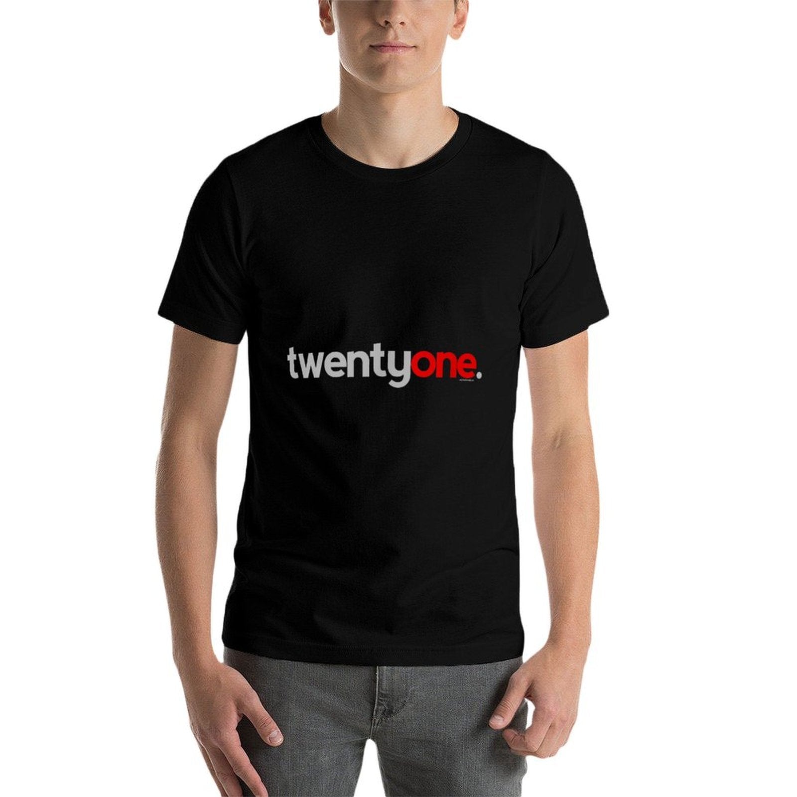 21st Birthday Gift Ideas for Him Men T Red Twentyone  Wrinkle-resistant T-Shirt