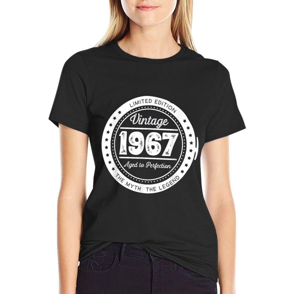 1967 50th Birthday, Fifty Years Old  Fade-proof Color T-Shirt