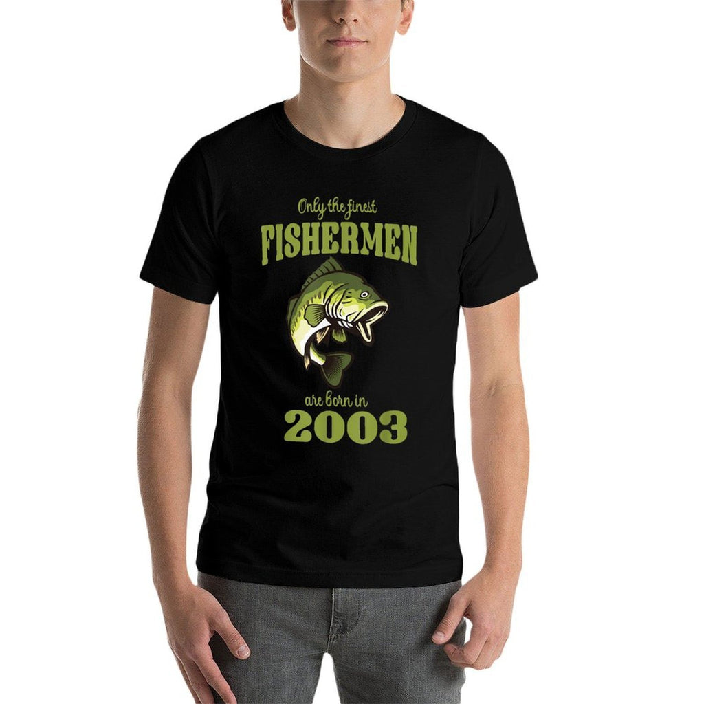 21 Year Old Fishing Fishermen Are Born In 2003 21st Birthday  Stretchy T-Shirt