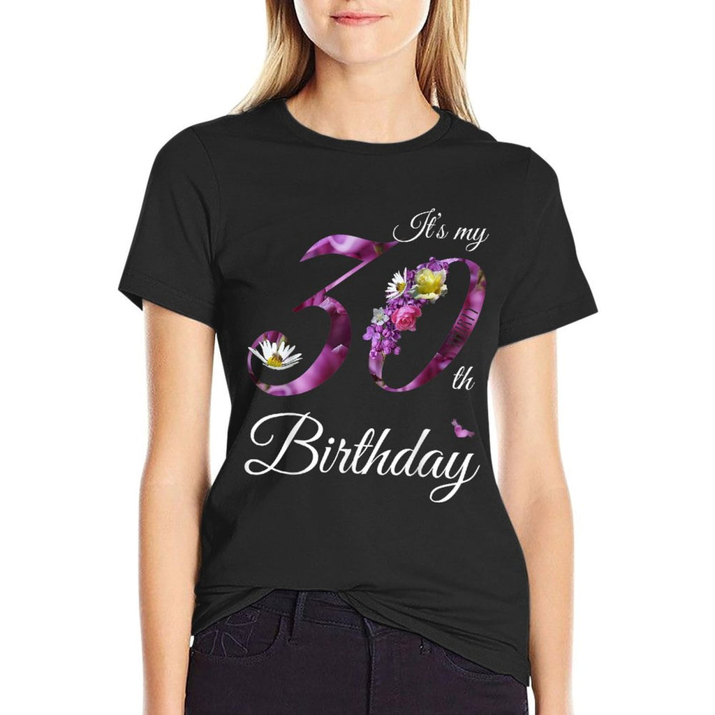 30 Year Old Floral 1992 It's My 30th Birthday Gift  Slim-fit Cut T-Shirt